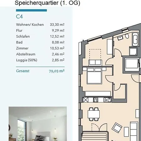 Fjordblick Im Speicherquartier - C4 Lejlighed